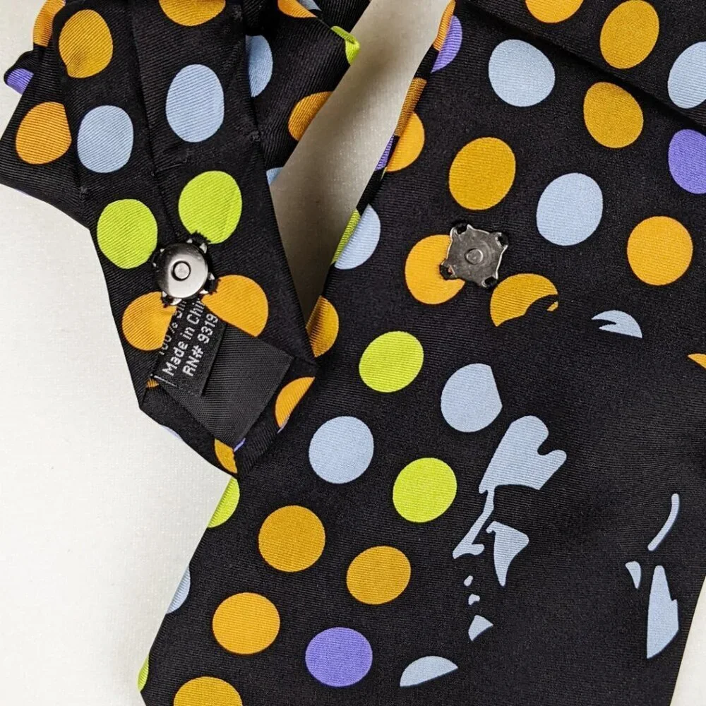 Ogsplosh Women's Ascot Scarf Polka Dots And Elvis
